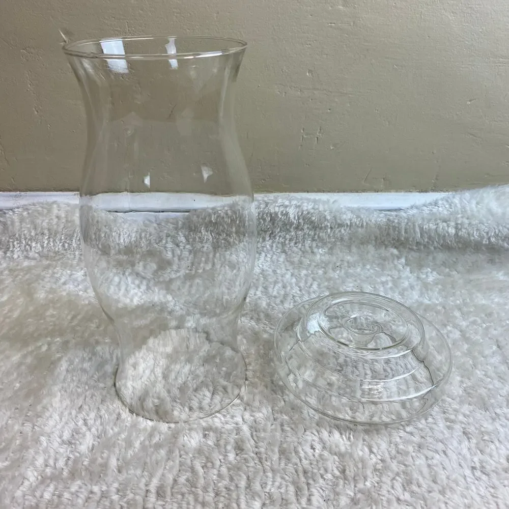 Vintage In Box Pyrex Hurri-Candle Clear Glass Globe Tall Large Decorative